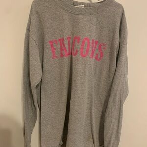 Gray and pink falcons sweatshirts, Good condition good for football and sports